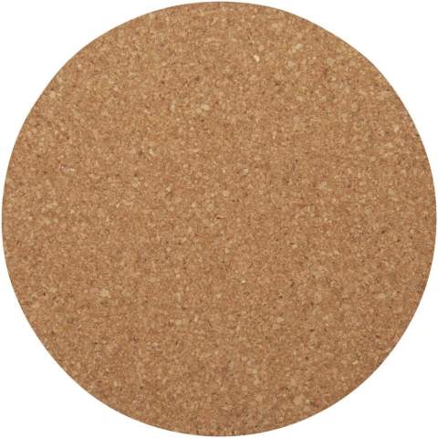 Dessous de verre rond en liège provenant de sources plus durables et socialement responsables. Dimensions : 10 x 0,5 cm.
