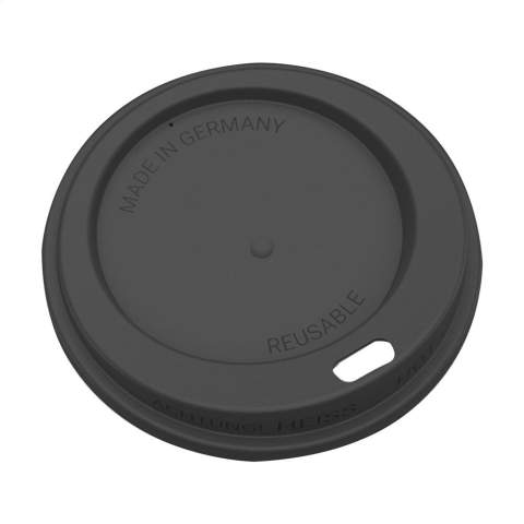 Wiederverwendbarer Coffee-to-go-Becher aus Kunststoff. Der Deckel mit Trinköffnung verhindert das Verschütten. Passt in den Standard-Getränkehalter im Auto, also ideal für unterwegs. Die perfekte Alternative zum Einweg-Kaffeebecher. Durch den Umstieg auf wiederverwendbare Becher landen Milliarden von Bechern weniger im Abfall. Dieser wunderschöne Becher ist zu 100% recycelbar, BPA-frei und stapelbar. Fassungsvermögen 300 ml. Made in Germany. Mindestbestellmenge 100 Stück pro Farbe.