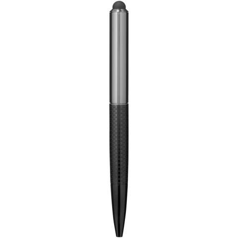 Der Stylus Kugelschreiber hat ein exklusives Design, mit einem stilvoll gemusterten unteren Gehäuse. Inkl. hochwertiger schwarzer Premium-Tinte zum Nachfüllen und in einer Geschenkbox von Marksman verpackt.