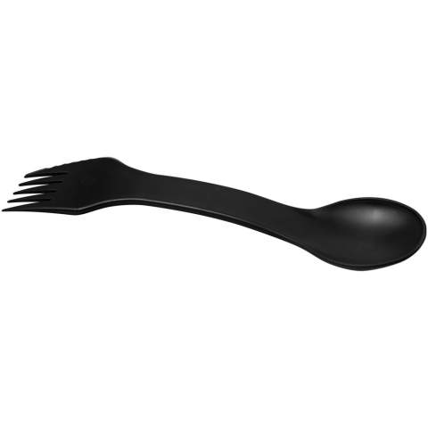 A combined fork and spoon with serrated cutting edge. Ideal for picnics, camping and lunches on the go. EN12875-1 compliant and dishwasher safe.