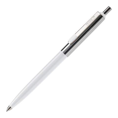Stylo métal avec parties chromées de couleur. Equipé d' une cartouche en métal de haute qualité. Possibilité de marquage laser (gris).