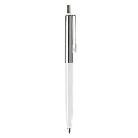 Stylo métal avec parties chromées de couleur. Equipé d' une cartouche en métal de haute qualité. Possibilité de marquage laser (gris).