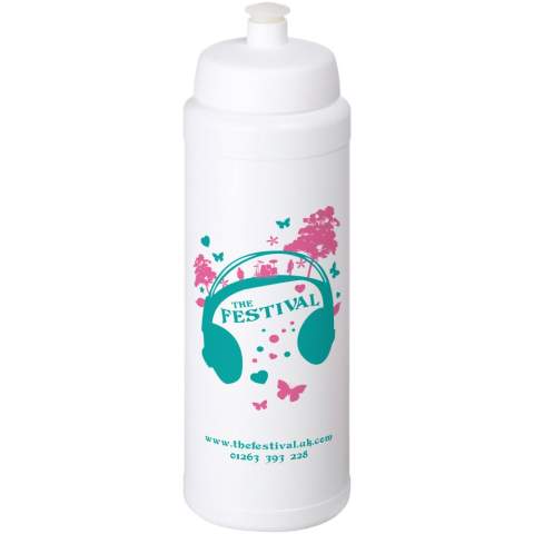 Enkelwandige sportfles met geïntegreerde vingergreep. Met een morsvrije deksel met duw-en-trek mondstuk. Volumecapaciteit is 750 ml. Mix en match kleuren om je perfecte fles te maken. Neem contact op met ons voor meer kleuropties. Gemaakt in het Verenigd Koninkrijk. BPA-vrij. Voldoet aan EN12875-1 en is vaatwasmachinebestendig.