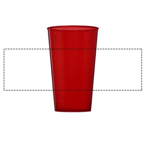 Single-wall plastic tumbler. A budget-friendly choice for reusable drink cups. Volume capacity is 375 ml. Made in the UK.