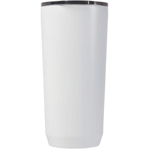Crafted with double-walled vacuum-insulated stainless steel, the Horizon 600 ml tumbler keeps your beverage hot for 7 hours or cold for 14 hours. The tri-mode lid with spill-free feature ensures flow control. With a durable powder coating and on-trend design, it's built to prevent condensation on the outside of the tumbler. Designed with wide mouth opening for easy cleaning and filling. Lifetime guarantee for manufacturing defects. Non-slip silicone base. Free of BPA, BPS and BPF.