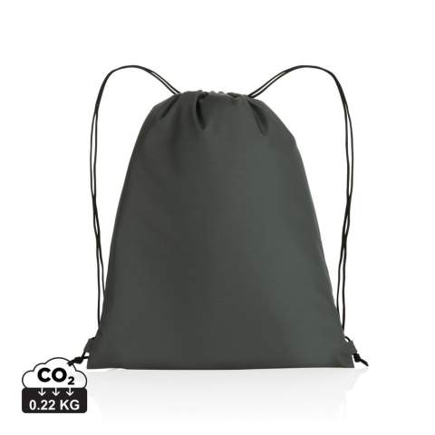 No greenwashing, but telling a true story about sustainability! This Impact 190T RPET drawstring bag is made with AWARE™ tracer. With AWARE™, the use of genuine recycled fabric materials and water reduction impact claims are guaranteed, by using the AWARE disruptive physical tracer and blockchain technology. Save water and use genuine recycled fabrics. With the focus on water 2% of proceeds of each Impact product sold will be donated to Water.org. The drawstring bag is super lightweight and easy to take anywhere on the go. This bag has reused 2,4 PET bottles(500ml) and saved 1,41 litres of water. Water savings are based on figures when compared to conventional fibre. This calculated indication is based on reliable LCA data as published by Textile Exchange in their Material Snapshots 2016.<br /><br />PVC free: true