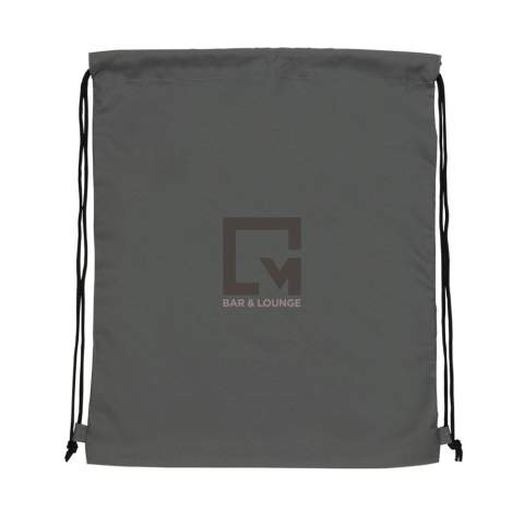 No greenwashing, but telling a true story about sustainability! This Impact 190T RPET drawstring bag is made with AWARE™ tracer. With AWARE™, the use of genuine recycled fabric materials and water reduction impact claims are guaranteed, by using the AWARE disruptive physical tracer and blockchain technology. Save water and use genuine recycled fabrics. With the focus on water 2% of proceeds of each Impact product sold will be donated to Water.org. The drawstring bag is super lightweight and easy to take anywhere on the go. This bag has reused 2,4 PET bottles(500ml) and saved 1,41 litres of water. Water savings are based on figures when compared to conventional fibre. This calculated indication is based on reliable LCA data as published by Textile Exchange in their Material Snapshots 2016.<br /><br />PVC free: true