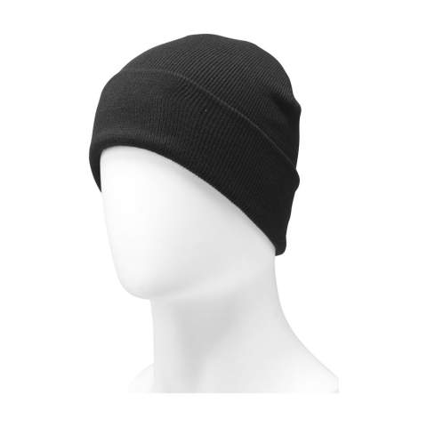 WoW! Bonnet tricoté avec rebord. Fabriqué en 100% polyester RPET. Un article populaire qui vous garde bien au chaud avec des matériaux de bonne qualité. Taille unique. Certifiée-GRS. Matière recyclée totale : 100%.