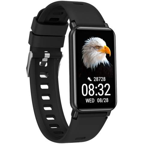 The AT806 smartband has 37 different sport modes and GPS functionality. Compatible with iOS and Android, and it can receive and display notifications from the connected smartphone. Comes with a large battery that can provide up to 7 days of autonomy. 1.45” HD touch screen with 172x320 resolution. Waterproof level IP68.