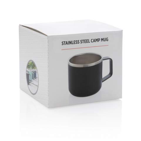 Diese klassische Camping-Tasse ist trotz ihrer doppelwandigen Stainless-Steel Isolation ein wahres Leichtgewicht. Genießen Sie Ihren dampfend heißen Kaffee in der Natur und unterwegs. Nur Handwäsche. Kapazität: 350ml. BPA-frei<br /><br />HoursCold: 1