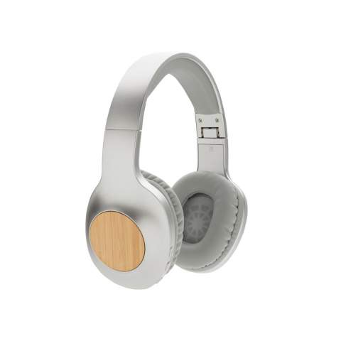 Deluxe over-ear headphone for optimal sound experience. Foldable design with bamboo details. With long lasting play time of up to 22 hours.  Comfortable fit ear cushions to allow you to enjoy your music for many hours. Easy and stable connection with BT 5.0 and operating distance up to 10 metres. Battery 300 mAh that can be re-charged in 2 hours. With mic and pickup function to answer calls. Including PVC free TPE micro usb cable for re-charging.<br /><br />HasBluetooth: True