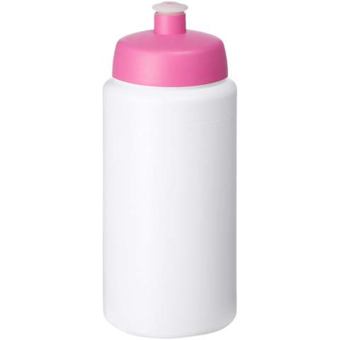 Single-walled sport bottle with integrated finger grip design. Features a spill-proof lid with push-pull spout. Volume capacity is 500 ml. Mix and match colours to create your perfect bottle. Contact us for additional colour options. Made in the UK. BPA-free. EN12875-1 compliant and dishwasher safe.