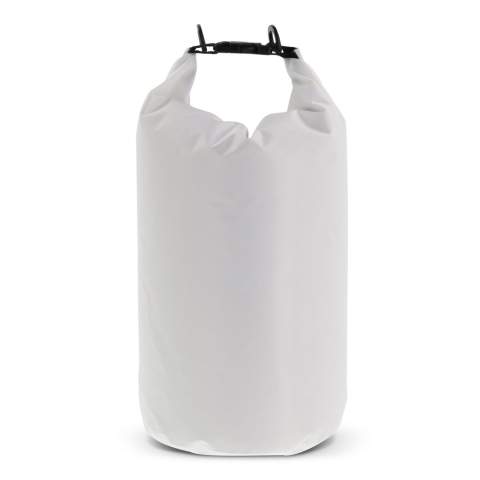 Wasserdichter Seesack, ideal für den Strand, auf einem Boot oder einfach nur für einen Spaziergang durch den Wald. Gefüllt mit Luft bleibt diese Tasche auch in Notfällen schwimmfähig. Mit dem zusätzlichen Ring und den Karabinern kann diese Tasche auch problemlos quer über den Körper getragen werden. Wasserdicht IPX6, geschützt gegen Hochdruckwasserstrahlen aus beliebigem Winkel. Die Tasche darf nicht eingetaucht werden.