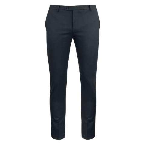These stylish flat front trousers in water repellent high performance 4-way stretch fabric provide freedom to move in every moment. It is as comfortable as it gets. Even let sudden changes in the weather roll right of with an innovative finish that actively repels water from your trousers surface. The press in trouser is carefully finished with the innovative and patented Supercrease treatment. Which keeps the permanent press in the trouser. Soft inner waistband tailored from main fabric, allowing extra stretch for more comfortable movement. Knee lined, with soft viscose. Pair them with our classic blazer for a full suit, or solo with a crispy shirt for the smart, effortless office look.<br /><br />• High performance 4-way stretch fabric, breathable, lightweight 260 gram,<br />• environmental friendly water repppelent finish.<br />.• Regular fit.<br />• Straight leg.<br />• Flat front.<br />• Welt pocket at back, front pocket in side with amf stitching at waist.<br />• Hook and ykk zipper in front with amf stiching at cover.