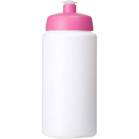 Single-walled sport bottle with integrated finger grip design. Features a spill-proof lid with push-pull spout. Volume capacity is 500 ml. Mix and match colours to create your perfect bottle. Contact us for additional colour options. Made in the UK. BPA-free. EN12875-1 compliant and dishwasher safe.