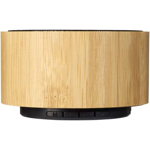Le haut-parleur Bluetooth® en bambou Cosmos attire l'attention de tous ! Le corps du haut-parleur est en bambou véritable et avec une sortie 3 W, il produit un son cristallin et permet d'écouter de la musique pendant 2,5 h au volume maximum. Le haut-parleur dispose également d’entrées pour un tuner radio FM, une carte Micro SD oet une priseUSB ! Avec contrôle de la musique et micro intégré pour garder les mains libres. Bluetooth Version 5.1 avec une portée de fonctionnement de 10 m.