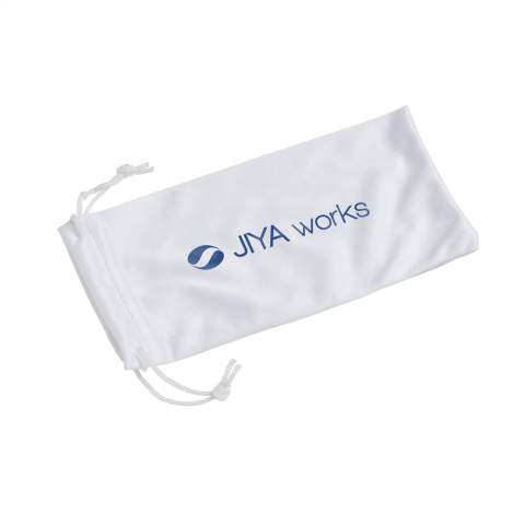 Storage pouch made from 100% microfibre polyester. With a drawstring. The black pouch can only be printed in silver.