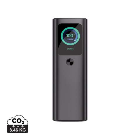 The Urban Vitamin Stanford powerbank is the pinnacle of advanced charging technology, offering unparalleled performance for those who demand the best. With a robust 20,000 mAh capacity, the Stanford supports an incredible 165W mega-fast charging, ensuring your devices, including multiple laptops and MacBooks, are powered up simultaneously and at lightning speed. Equipped with three output options: —two USB-C and one USB-A—the Stanford is designed for maximum versatility. It also features a unique integrated 70cm retractable USB-C fast 100W cable reducing the need to carry extra accessories. The high-quality TFT colour display provides real-time updates on charging speed and device status, keeping you fully informed during every charge. Built with a durable aluminium housing, the Stanford delivers a premium look and feel while maintaining a lightweight and portable design. Urban Vitamin products are made without PVC and are packed in plastic-reduced packaging.<br /><br />PowerbankCapacity: 20000<br />PVC free: true