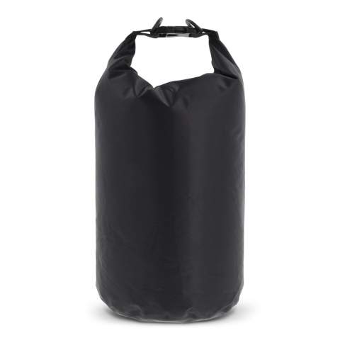 Waterproof duffel bag, ideal for the beach, on a boat or just for a stroll through the forest. Filled with air this bag stays afloat, ideal in emergencies. With the additional ring and carabiners this bag can easily be carried cross-body. Waterproof IPX6, protected against high pressure stream water from any angle. Do not immerse the bag.
