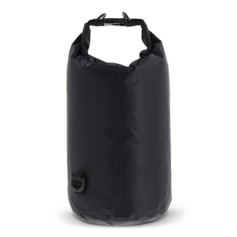 Waterproof duffel bag, ideal for the beach, on a boat or just for a stroll through the forest. Filled with air this bag stays afloat, ideal in emergencies. With the additional ring and carabiners this bag can easily be carried cross-body. Waterproof IPX6, protected against high pressure stream water from any angle. Do not immerse the bag.