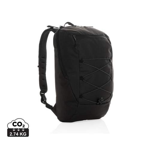 This Impact AWARE™ Hiking backpack is perfect for daily trips and outdoor adventures. It has a large centre compartment and plenty of other useful pockets. There is also an opening for your waterbag if you are going out for a long hike. With AWARE™ tracer that validates the genuine use of recycled materials. Each bag has reused 11 0.5L PET bottles. 2% of proceeds of each Impact product sold will be donated to Water.org. PVC free.<br /><br />PVC free: true