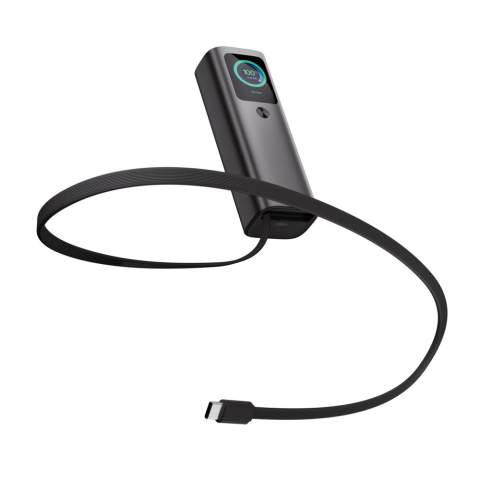 The Urban Vitamin Stanford powerbank is the pinnacle of advanced charging technology, offering unparalleled performance for those who demand the best. With a robust 20,000 mAh capacity, the Stanford supports an incredible 165W mega-fast charging, ensuring your devices, including multiple laptops and MacBooks, are powered up simultaneously and at lightning speed. Equipped with three output options: —two USB-C and one USB-A—the Stanford is designed for maximum versatility. It also features a unique integrated 70cm retractable USB-C fast 100W cable reducing the need to carry extra accessories. The high-quality TFT colour display provides real-time updates on charging speed and device status, keeping you fully informed during every charge. Built with a durable aluminium housing, the Stanford delivers a premium look and feel while maintaining a lightweight and portable design. Urban Vitamin products are made without PVC and are packed in plastic-reduced packaging.<br /><br />PowerbankCapacity: 20000<br />PVC free: true