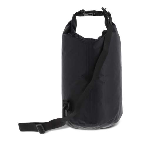 Waterproof duffel bag, ideal for the beach, on a boat or just for a stroll through the forest. Filled with air this bag stays afloat, ideal in emergencies. With the additional ring and carabiners this bag can easily be carried cross-body. Waterproof IPX6, protected against high pressure stream water from any angle. Do not immerse the bag.