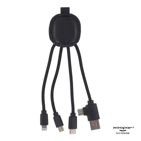 This versatile adapter lets you charge all your devices (at the same time). The recycled leather also makes it the sustainable alternative to the regular adapter and the built-in NFC feature makes it an innovative way to show off your website/visit card/promotion. Xoopar products may not be sold in France and Spain.