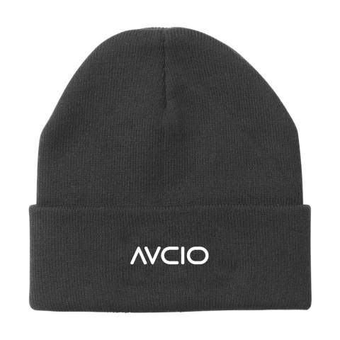 WoW! Bonnet tricoté avec rebord. Fabriqué en 100% polyester RPET. Un article populaire qui vous garde bien au chaud avec des matériaux de bonne qualité. Taille unique. Certifiée-GRS. Matière recyclée totale : 100%.