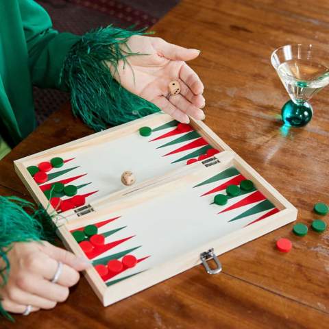 Two absolutely beloved board games in a fantastic design and in ByOn's signature colors. You will want to leave this FSC wooden game on the table because it is stylish and extremely fun to play together. Two colorful games in one!