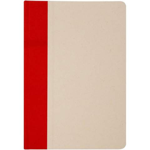 Liliana A5 notitieboek met harde kaft, afgeronde hoeken en 80 gelinieerde vellen papier van 90 g/m². De kaft is gemaakt van RPET en suikerrietpapier.