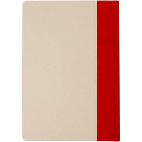 Liliana A5 notitieboek met harde kaft, afgeronde hoeken en 80 gelinieerde vellen papier van 90 g/m². De kaft is gemaakt van RPET en suikerrietpapier.
