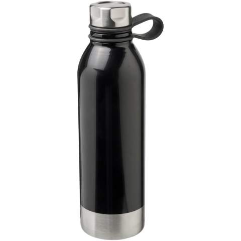 Die Perth 740 ml Sportflasche aus Edelstahl ist nicht nur eine Augenweide auf jedem Schreibtisch, sondern auch ideal für einen Spaziergang im Wald. Dank des Schraubverschlusses und des Edelstahldeckels mit komfortabler Silikon-Handschlaufe lässt sich die Flasche einfach mitnehmen. Außerdem geht der Verschluss nicht verloren. Die Farbkombination aus Weiß und Silber verleiht der Flasche einen stilvollen Look. 