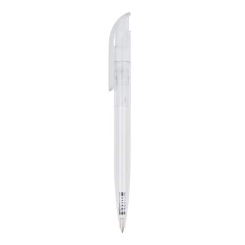 Toppoint design balpen, gemaakt in Duitsland. Deze pen heeft een blauwschrijvende Jumbo vulling voor 4,5 km schrijfplezier. Gemaakt met transparante onderdelen.
