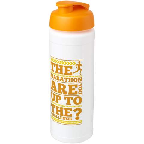 Single-wall sport bottle with integrated finger grip design. Features a spill-proof lid with flip top. Volume capacity is 750 ml. Mix and match colours to create your perfect bottle. Contact customer service for additional colour options. Made in the UK. BPA-free. EN12875-1 compliant and dishwasher safe.