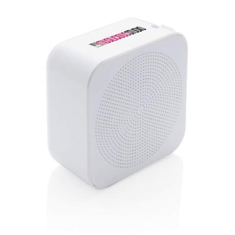 3W wireless speaker that is treated with Biomaster, an Anti-Microbial agent that provides a second line of defence against harmful bacteria. It is IN the product, not ON the product which will give you permanent protection. This product has been tested in accordance with ISO 22196 for Anti-Microbial effectiveness and is 100% safe and harmless for users. Biomaster does also not affect the recyclability of the item. The product also includes Verimaster a unique tracer that is built into the material to prove that the item is treated with Biomaster, unlike many products in the market that make antimicrobial claims that are counterfeit. The speaker has a 300 mah battery that allows a play time up to 2 hours and can be re-charged in 1.5 hours. With BT 5 that allows an operating distance up to 10 metres. Packed in luxury gift box including Biomaster explanation. Including TPE PVC free micro charging cable.<br /><br />HasBluetooth: True<br />NumberOfSpeakers: 1<br />SpeakerOutputW: 3.00