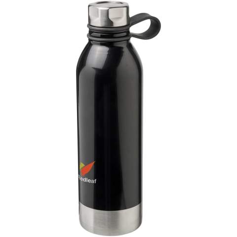 Die Perth 740 ml Sportflasche aus Edelstahl ist nicht nur eine Augenweide auf jedem Schreibtisch, sondern auch ideal für einen Spaziergang im Wald. Dank des Schraubverschlusses und des Edelstahldeckels mit komfortabler Silikon-Handschlaufe lässt sich die Flasche einfach mitnehmen. Außerdem geht der Verschluss nicht verloren. Die Farbkombination aus Weiß und Silber verleiht der Flasche einen stilvollen Look. 