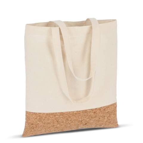 Diese strapazierfähige Tragetasche aus 170 g/m² Baumwolle und Kork hat ein maximales Tragegewicht von 10 kg. Ideal für den täglichen Gebrauch.