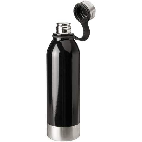 Die Perth 740 ml Sportflasche aus Edelstahl ist nicht nur eine Augenweide auf jedem Schreibtisch, sondern auch ideal für einen Spaziergang im Wald. Dank des Schraubverschlusses und des Edelstahldeckels mit komfortabler Silikon-Handschlaufe lässt sich die Flasche einfach mitnehmen. Außerdem geht der Verschluss nicht verloren. Die Farbkombination aus Weiß und Silber verleiht der Flasche einen stilvollen Look. 