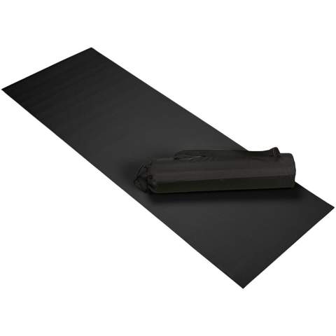 Matelas de yoga et fitness avec surface anti-dérapante. Pochette de rangement avec fermeture par cordon et bandoulière ajustable. Taille du matelas : 60x170x0,5cms.