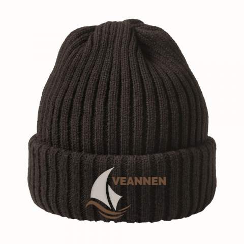 Kingcap knitted beanie with brim made of acryl