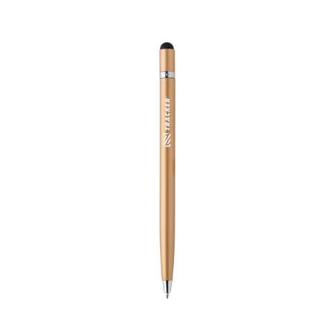 Timeless metal stylus pen design. Write and touch new creative possibilities with this modern pen. Incl. German ca. 1200m writing length Dokumental® blue ink refill with TC-ball for ultra smooth writing.