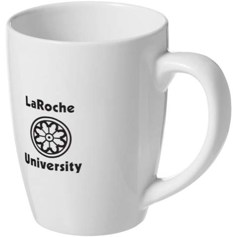 Ob zu Hause oder im Büro, das bekannte trendige Design des 350 ml Bogota Bechers ist überall zu sehen. Der Artikel wird den ganzen Tag über benutzt und bietet viel Platz für Logos oder andere Werbebotschaften. Der Bogota Becher (einschließlich Aufdruck) ist gemäß EN12875-1 für mindestens 125 Spülgänge spülmaschinenfest. 
