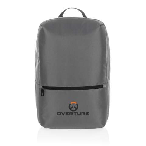 Dieser Impact AWARE™ 1200D 15,6" Laptop-Rucksack ist der ideale Rucksack für Studenten und Pendler gleichermaßen. Klare Linien, aber dennoch ein super praktischer Tagesrucksack. Eine Innentasche mit Laptopfach verstaut Laptops sicher und geschützt. Der Rucksack hat einen gepolsterten Rücken für zusätzlichen Komfort beim Pendeln. Zwei RFID-Taschen. Außen- und Innenmaterial aus 100% recyceltem Polyester. Mit AWARE™ Tracer, der die echte Verwendung von recycelten Materialien bestätigt. Weiterhin werden 2% des Erlöses jedes verkauften Impact-Produkts mit AWARE™ Tracer an Water.org gespendet. PVC frei.<br /><br />FitsLaptopTabletSizeInches: 15.6<br />PVC free: true