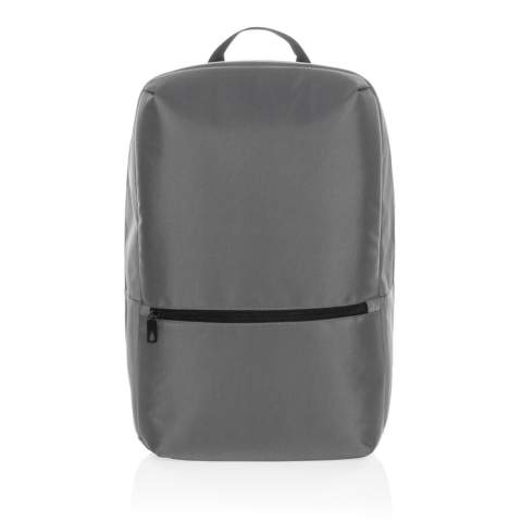 Dieser Impact AWARE™ 1200D 15,6" Laptop-Rucksack ist der ideale Rucksack für Studenten und Pendler gleichermaßen. Klare Linien, aber dennoch ein super praktischer Tagesrucksack. Eine Innentasche mit Laptopfach verstaut Laptops sicher und geschützt. Der Rucksack hat einen gepolsterten Rücken für zusätzlichen Komfort beim Pendeln. Zwei RFID-Taschen. Außen- und Innenmaterial aus 100% recyceltem Polyester. Mit AWARE™ Tracer, der die echte Verwendung von recycelten Materialien bestätigt. Weiterhin werden 2% des Erlöses jedes verkauften Impact-Produkts mit AWARE™ Tracer an Water.org gespendet. PVC frei.<br /><br />FitsLaptopTabletSizeInches: 15.6<br />PVC free: true