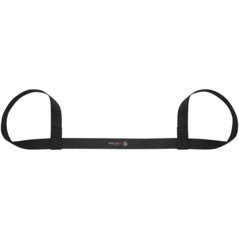 Yogamat gemaakt van kurk die stabiliteit biedt en uitglijden voorkomt, waardoor het gemakkelijker wordt om yogahoudingen met vertrouwen vol te houden. Kurk is een natuurlijk materiaal dat afkomstig is van de schors van kurkeiken. Het wordt vaak in verschillende producten gebruikt vanwege zijn unieke eigenschappen, zoals lichtgewicht, robuust, duurzamer en een antislip oppervlak. Het heeft een natuurlijke textuur die een uitstekende grip biedt, zelfs wanneer de mat licht vochtig wordt door het zweten tijdens de yogabeoefening. Afmetingen: 183 x 60 x 0,3 cm. De band is gemaakt van polyester en de hoes is gemaakt van gerecycled kraftpapier. 