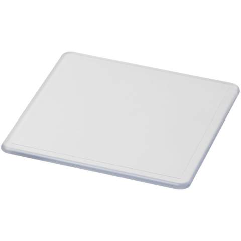 Solid plastic coaster with a bevelled edge. EN12875-1 compliant and dishwasher safe.