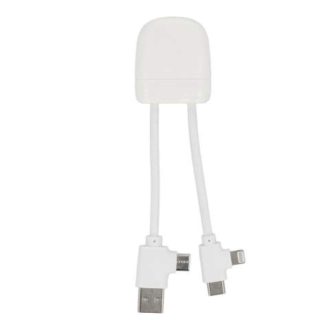 Das Xoopar ICE-B bietet Alltagkomfort und Umweltbewusstsein. Mit dualen Eingängen (USB-A &amp; USB-C) und Ausgängen (USB-C &amp; Lightning) passt es fast für alle Geräte. 12 Watt Leistung sorgt für schnelles Laden, das grüne Charging Heart zeigt Schnellladung. Aus 74 % recyceltem Kunststoff.