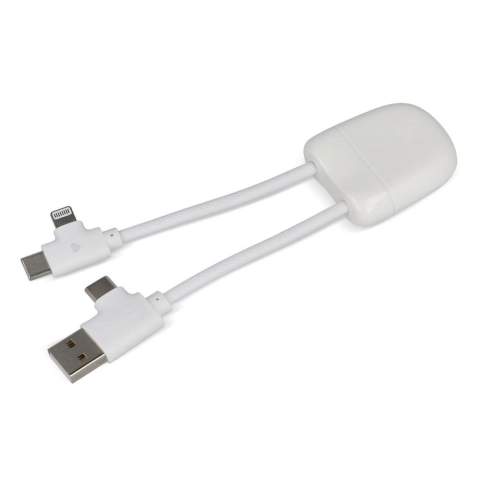 Das Xoopar ICE-B bietet Alltagkomfort und Umweltbewusstsein. Mit dualen Eingängen (USB-A &amp; USB-C) und Ausgängen (USB-C &amp; Lightning) passt es fast für alle Geräte. 12 Watt Leistung sorgt für schnelles Laden, das grüne Charging Heart zeigt Schnellladung. Aus 74 % recyceltem Kunststoff.