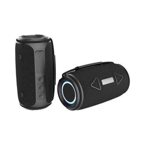 De Prisma RCS 16W-luidspreker van gerecycled plastic combineert uitzonderlijke audioprestaties met duurzaamheid en een lage impact. Met een krachtig vermogen van 16 W en dubbele subwoofers levert deze luidspreker diepe bassen en helder geluid voor een meeslepende luisterervaring. Met een IPX4-waterdichtheid is hij bestand tegen spatwater en lichte regen, waardoor hij ideaal is voor zowel binnen- als buitengebruik. De geïntegreerde handgreep en oplaadbare 1500 mAh li-ionbatterij zorgen voor draagbaarheid en tot 7 uur speeltijd bij 50% volume, terwijl BT 5.3 zorgt voor naadloze connectiviteit en automatisch koppelen. De Prisma heeft ook een microfoon en een pickup-functie, perfect voor handsfree bellen. De behuizing is gemaakt van RCS-gecertificeerd gerecycled ABS-kunststof en RPET-stof. RCS (Recycled Claim Standard) is een standaard om het gerecyclede materiaal van een product te verifiëren in de hele toeleveringsketen. Totaal gerecycled materiaal: 37% op basis van het totale artikelgew<br /><br />NumberOfSpeakers: 2<br />SpeakerOutputW: 16.00<br />PVC free: true